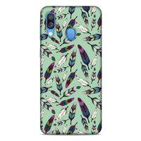 Samsung Galaxy A40 Kılıf Desenli Özel Seri Tüyler (14) Lansman Kılıf