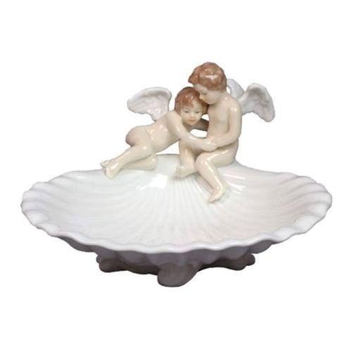 Wise Biblolar - Porselen Melek Biblo 21x21x13 cm Dekoratif Obje Hediyelik