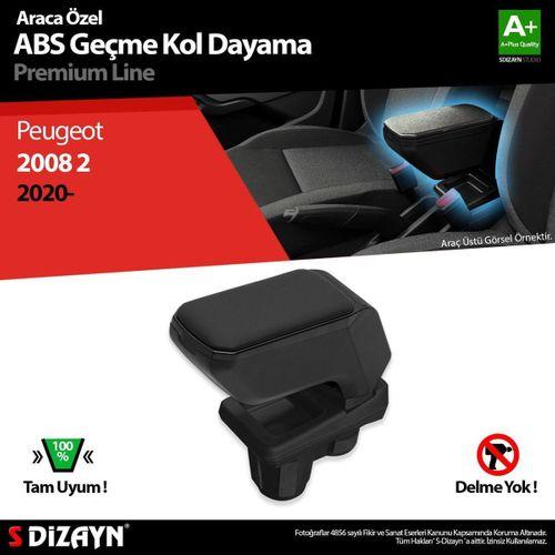 Peugeot 2008 Uyumlu 2 Kol Dayama Kolçak Geçmeli ABS Siyah 2020 Üzeri Parça