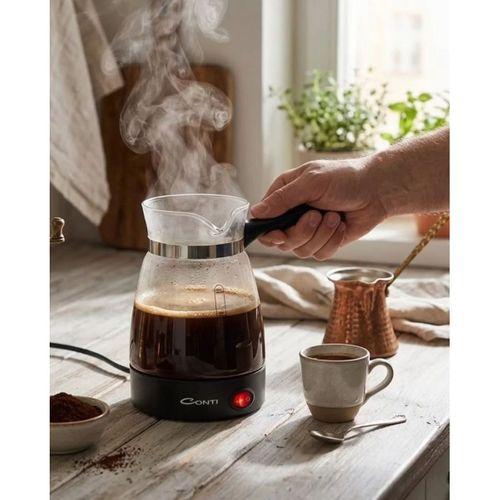 Cam Cezve Kahve Makinesi 650w Elektrikli 5 Fincan Kapasiteli Türk Kahvesi Makinesi