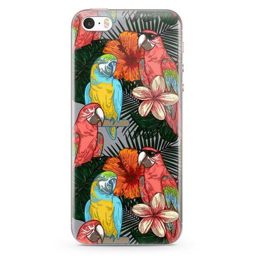 Apple iPhone SE Kılıf Dost Papağanlar Arka Kapak Koruma Desenli Full Koruyucu
