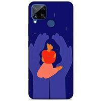 Oppo Realme C15 Kılıf Depresyon (7) Telefon Kılıfı Koyu Kahverengi