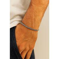 Lufigo Angelus Model 3Mm Kalın Kararmaz Unisex Bileklik Gümüş Kaplama – SNJ-357