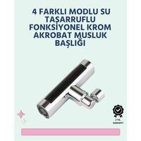 Krom Kaplamalı Çok Fonksiyonlu Musluk Başlığı | Paslanmaz Malzeme