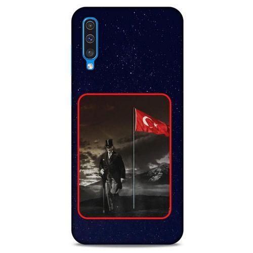 Samsung Galaxy A30s Kılıf Atatürk (40) Fit Silikon Kılıf Gece Yıldızlar