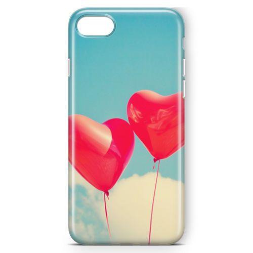 Apple iPhone SE 2020 Kılıf Balondan Kalpler Arka Kapak Koruma Desenli Full Koruyucu