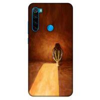 Xiaomi Redmi Note 8 Kılıf Depresyon (47) Crystal Flex Kılıf Siyah Kırmızı