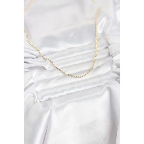 CM 14K Gold Renk Top Zincirli Model 60 cm Kadın Kolye