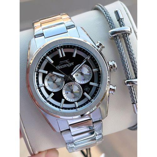 Slazenger İtalyan Tasarım Bileklik Hediyeli 2 Yıl Garantili 10 Atm Çelik Erkek Kol Saat ESL.Y2554.1