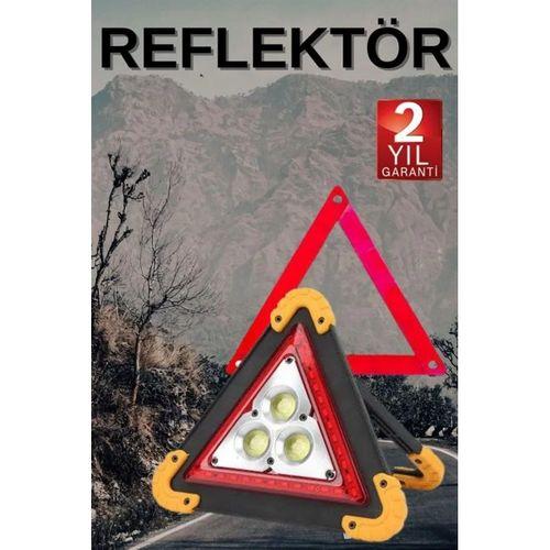 Solar Şarjlı Çok Fonksiyonlu Reflektör Işıklı Ikaz Lambası Acil Durum Reflektörü Acil Durum Uyarı Lambası