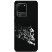 Lopard Samsung Galaxy S20 Ultra Uyumlu Kılıf Tattoo's (9) Kılıf Beyaz Siyah