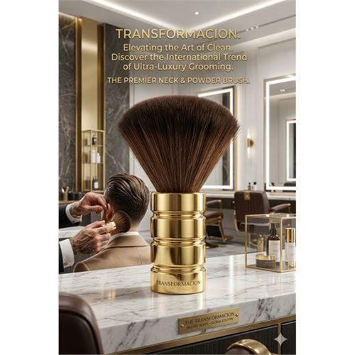 Gold Seri Samur Kılı Berber Boyun Fırçası - 15.5 cm 720884
