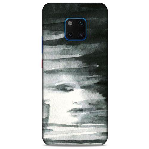 Huawei Mate 20 Pro Kılıf Depresyon (13) Silikon Kap Mor Turuncu