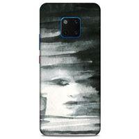 Huawei Mate 20 Pro Kılıf Depresyon (13) Silikon Kap Mor Turuncu