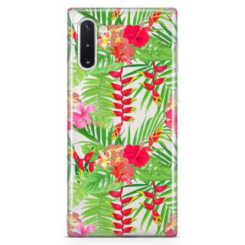 Samsung Galaxy Note 10 Kılıf Hatmi Çiçeği Arka Kapak Koruma Desenli Full Koruyucu