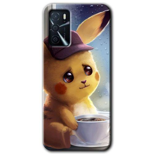 Potkal Hediye Fabrikası Oppo A16 Kılıf HD Desen Baskılı Arka Kapak - Üzgün Pikaçu