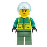 Lego Minifigür - Rescue Helicopter Pilot - Female cty1335