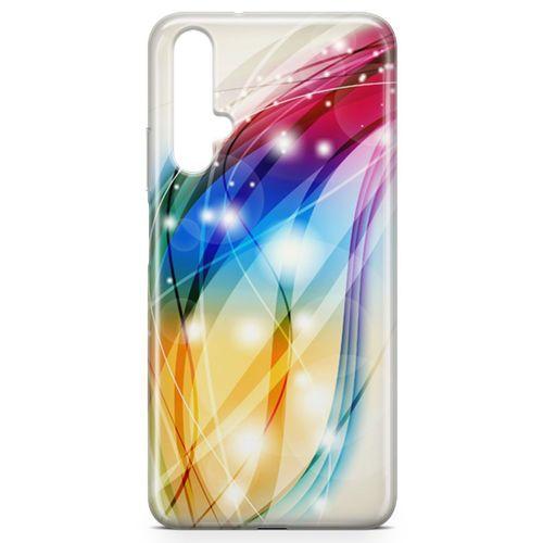 Huawei Nova 5t Kılıf Renkli Fiyonklar Arka Kapak Koruma Desenli Full Koruyucu