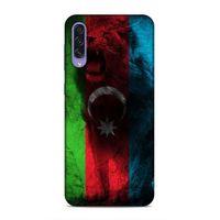 Samsung Galaxy A50s Uyumlu Kılıf Azarbaijan (35) Fit Design Kılıf Bayrak Aslanlı