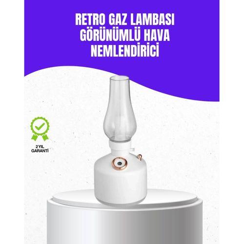 Retro Gaz Lambası Görünümlü Ledli Buhar Püskürtücü Aroma Difüzör