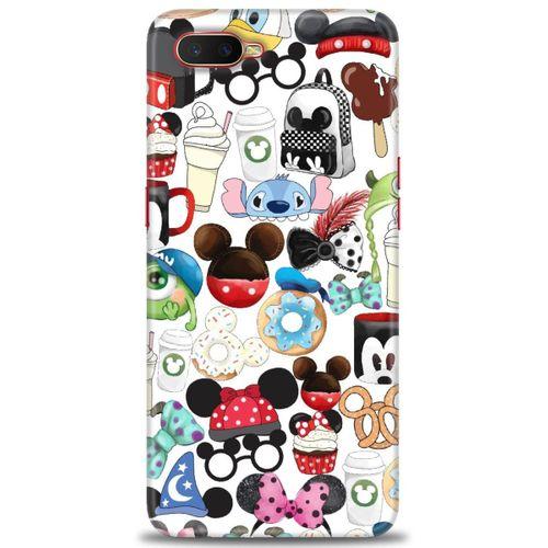Oppo RX17 Neo Kılıf HD Baskılı Kılıf - Donut ve Dondurmalar + Tam Ekran Koruyucu