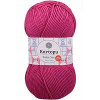 1 Adet Baby One Tüylenmeyen El Örgü İpi Yünü Fuşya K245