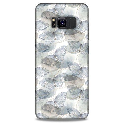 Samsung Galaxy S8 Kılıf Kelebek Etkisi (29) Arka Koruma Kılıfı Kırmızı Yeşil