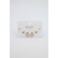 Çoklu Set Küpe - Altın