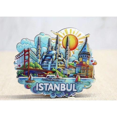 Ahşap İstanbul Temalı Magnet Alk4600
