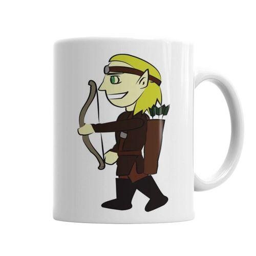 Elfo Cartoon Kupa Bardak Porselen
