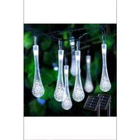 Beyaz Renk 5 Metre 1 Adet Solar Dış Mekan Işıkları Güneş Enerjili Led Işıkları