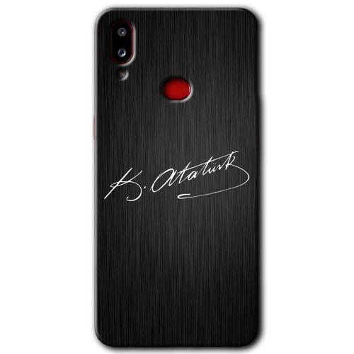 Potkal Hediye Fabrikası Samsung Galaxy A10s Kılıf HD Desen Baskılı Arka Kapak - İmza Atatürk
