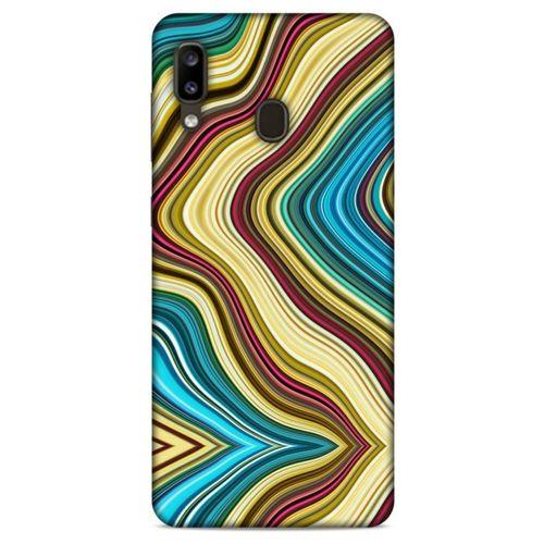 Mermer Desenli (41) Tema Tank Kılıf Karışık Çok Renkli Samsung Galaxy A20 Kılıf