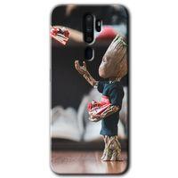 OPPO Oppo A5 2020 Kılıf HD Baskılı Desen + Hayalet Cam Yandan Görünmez