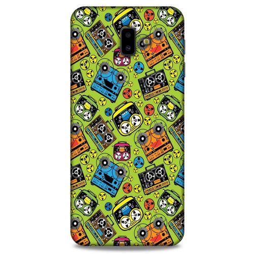 Retro (5) Desen Koruma Kabı Renkli Samsung Galaxy J6 Plus Kılıf