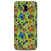 Retro (5) Desen Koruma Kabı Renkli Samsung Galaxy J6 Plus Kılıf