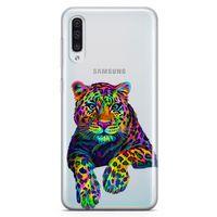Samsung Galaxy A70 Kılıf Kaplan Colorful Arka Kapak Koruma Desenli Full Koruyucu