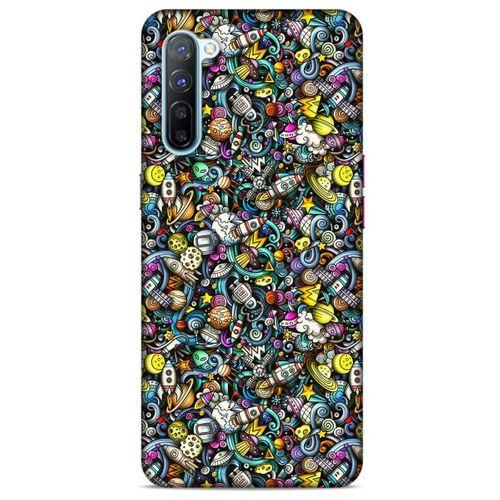 Graffitix (48) Desenli Silikon Kapak Oppo Reno 3 Kılıf