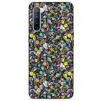 Graffitix (48) Desenli Silikon Kapak Oppo Reno 3 Kılıf
