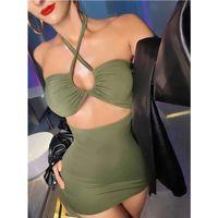 Kadın Yeşil Fantezi Clup Elbisesi 6680