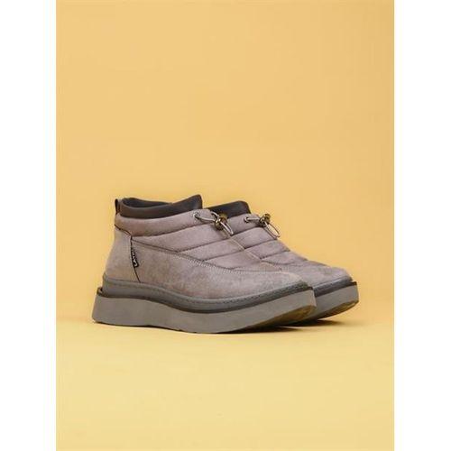 LUXOR Kadın Dolgulu Kışlık Gri Sneaker Bot