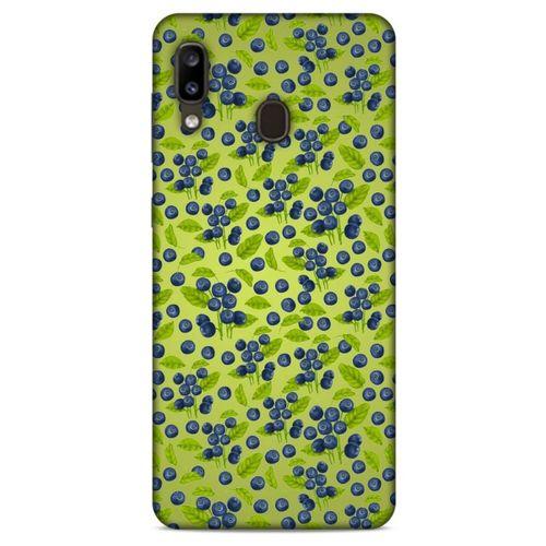 Frutix Blueberry 02 Samsung Galaxy A20 Kılıf Desenli Silikon