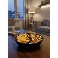 Dekoratif Siyah Çerezlik Kase 4’lü Set 3x12 Cm