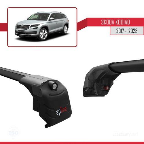 Skoda Kodiaq 2017-2023 Arası ile uyumlu ACE-2 Ara Atkı Tavan Barı SİYAH