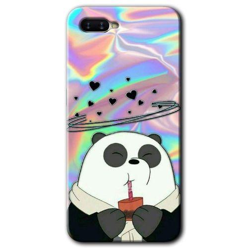 Potkal Hediye Fabrikası Oppo Rx 17 Neo Kılıf HD Desen Baskılı Arka Kapak - Milkshake Panda