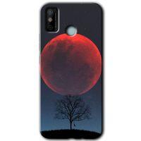 Tecno Spark 6 Go Kılıf HD Desen Baskılı Arka Kapak - Kanlı Ay