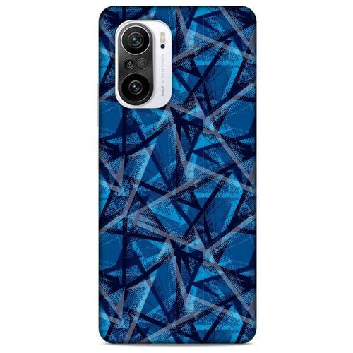 Xiaomi Redmi K40 Uyumlu Kılıf Mavi Delisi (46) Core Armor Kılıf Geometrik