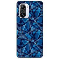 Xiaomi Redmi K40 Uyumlu Kılıf Mavi Delisi (46) Core Armor Kılıf Geometrik