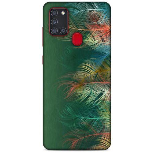 Samsung Galaxy A21s Kılıf Desenli Özel Seri Tüyler (31) TPU Kılıf