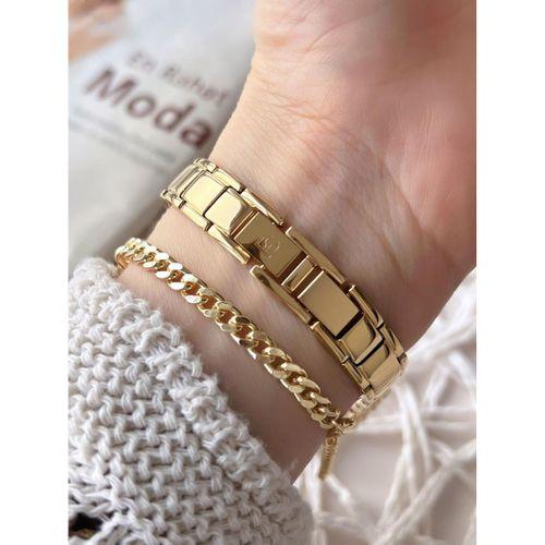 Ferrucci Kadın Kol Saati+Bileklik Özel Seri Çelik Kordon Kararma Renk Atma Yapmaz VS.BLKT.0743